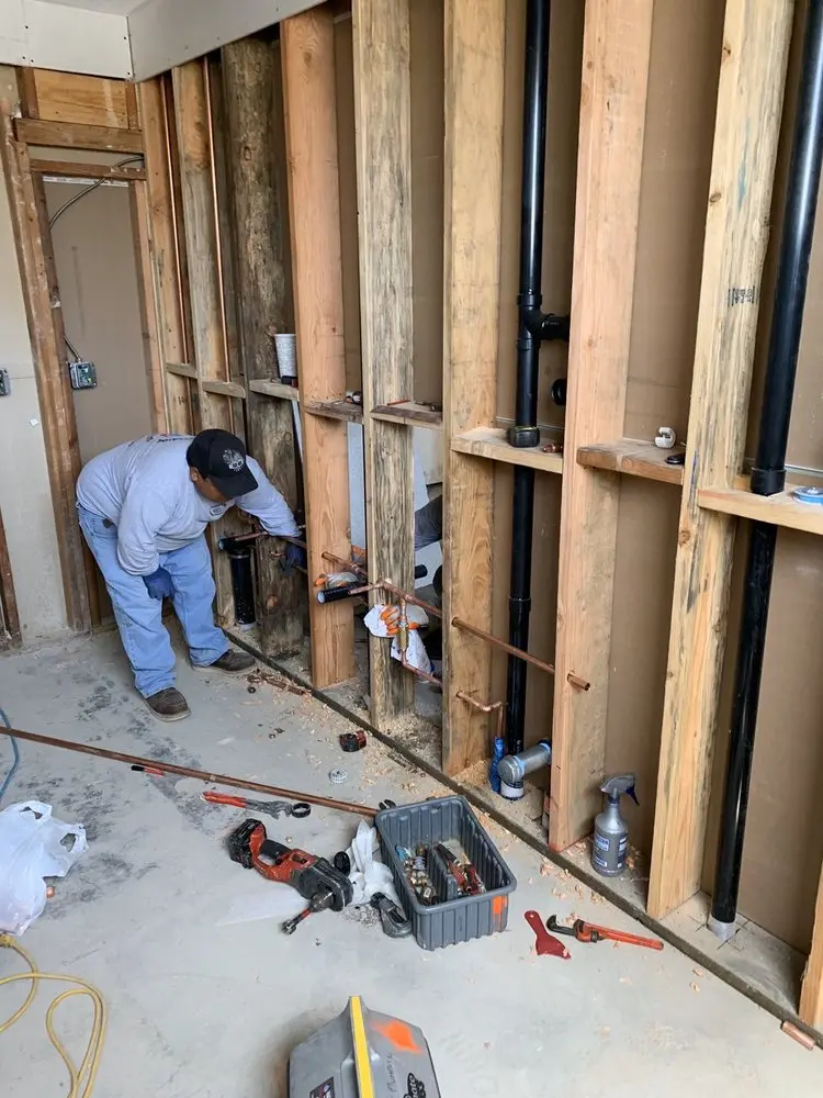 Commercial rough-in plumbing for Gas Line Repair in Croxton